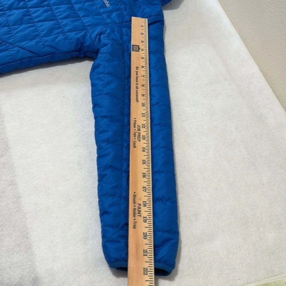 Columbia Dark Blue Fleece Lined Jacket, size large